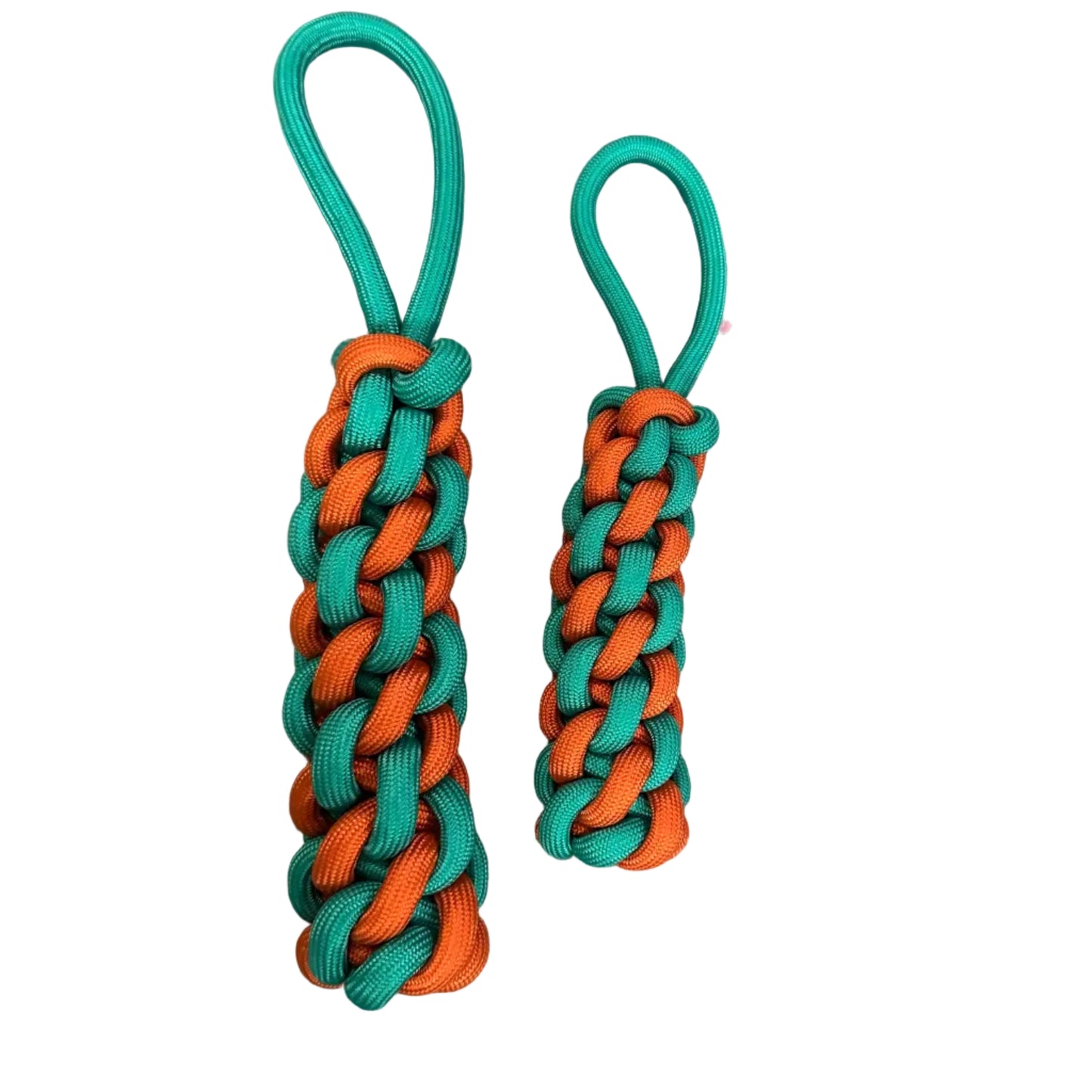 Tug torsade turquoise et orange