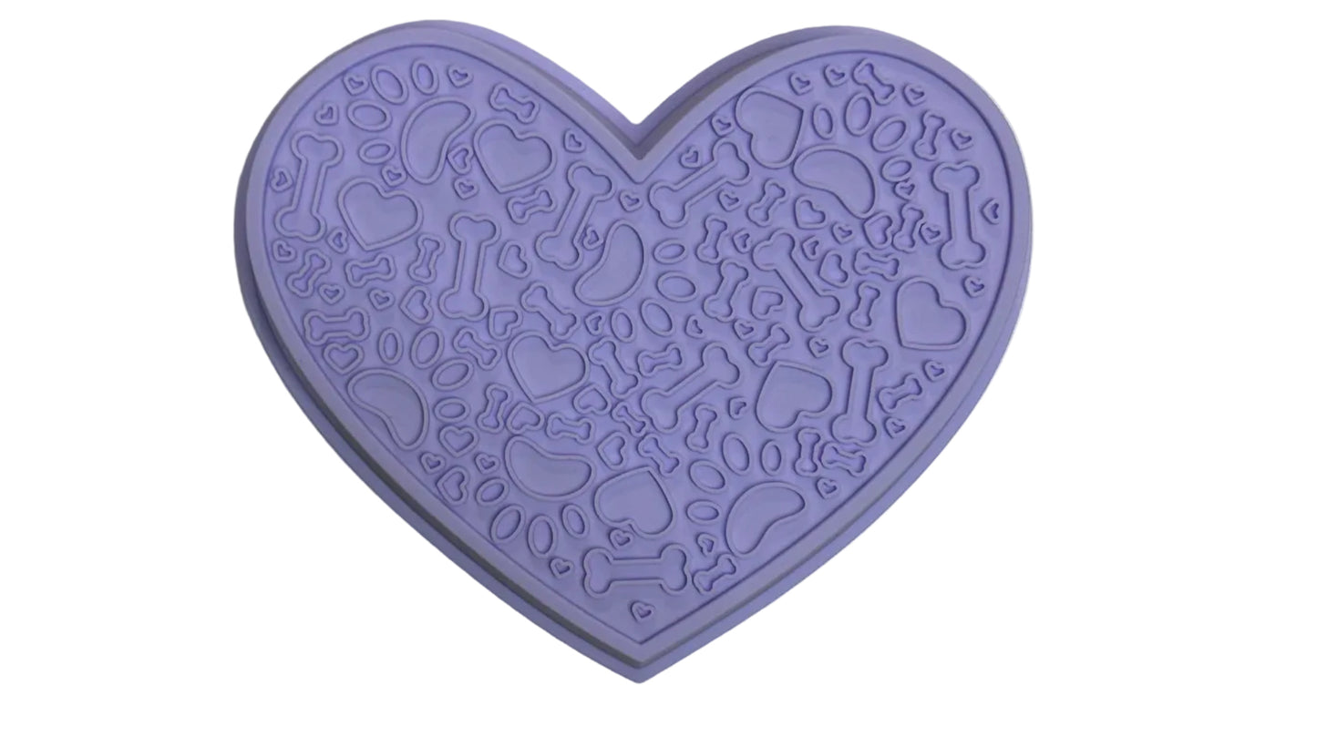 Bol ralentisseur cœur lilas