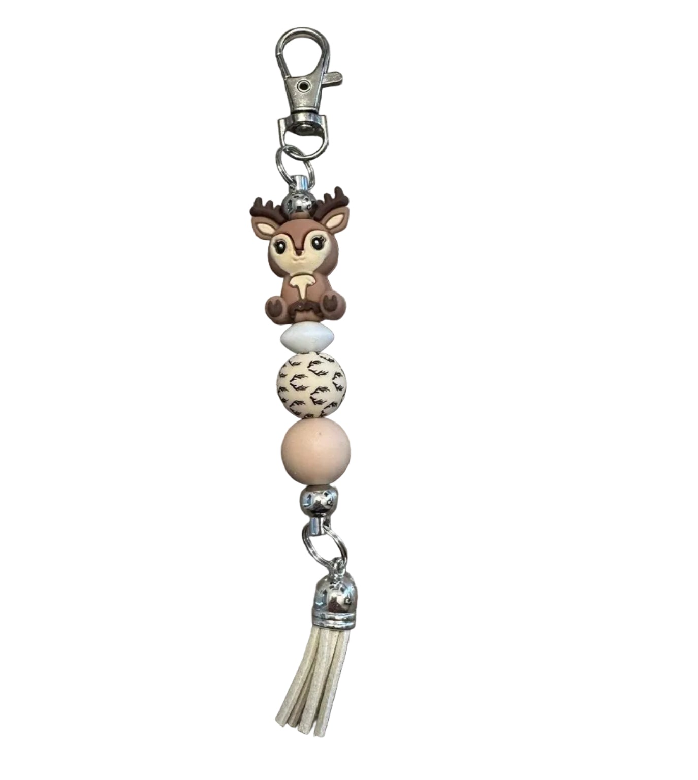 Porte clé chevreuil beige