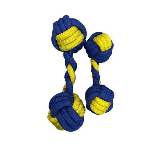 Dumbell bleu et jaune