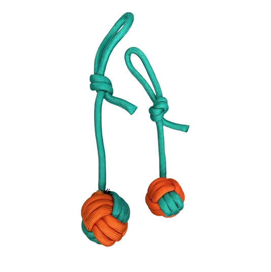 Tug balle turquoise et orange