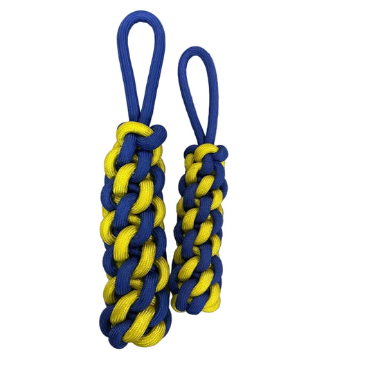 Tug torsade bleu et jaune