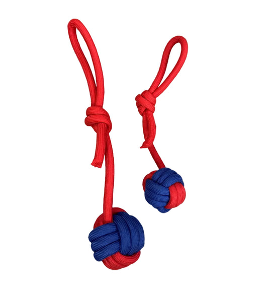 Tug balle rouge et bleu