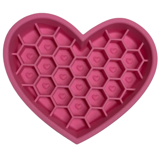 Bol ralentisseur cœur rose foncé