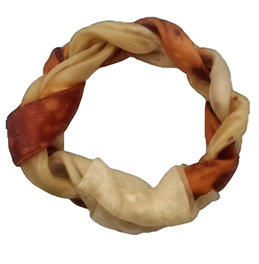 Anneau de collagène de bœuf tressé-6 pouces